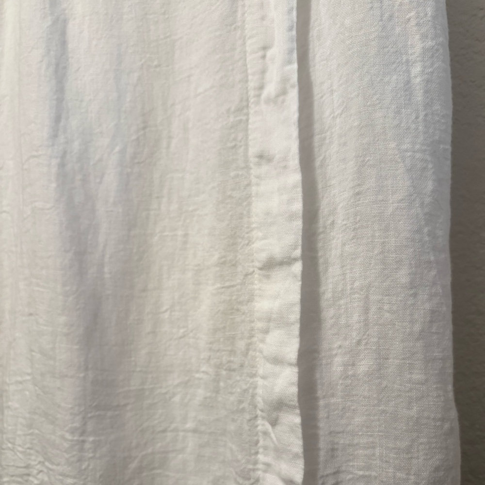 White 100% Linen Tank Top - Picture 4 of 6
